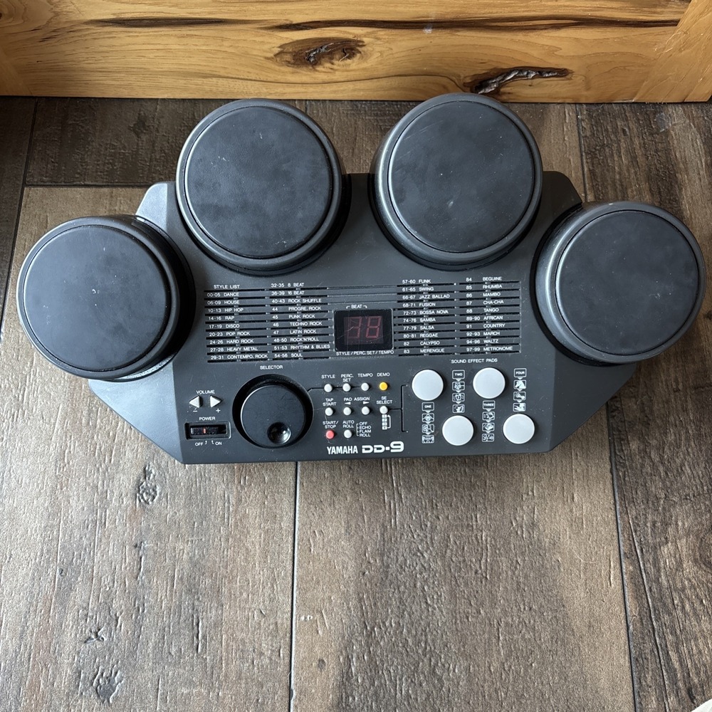 1990s Yamaha DD-9 4 Pad Digital Percussion Drum Machine Tested Working